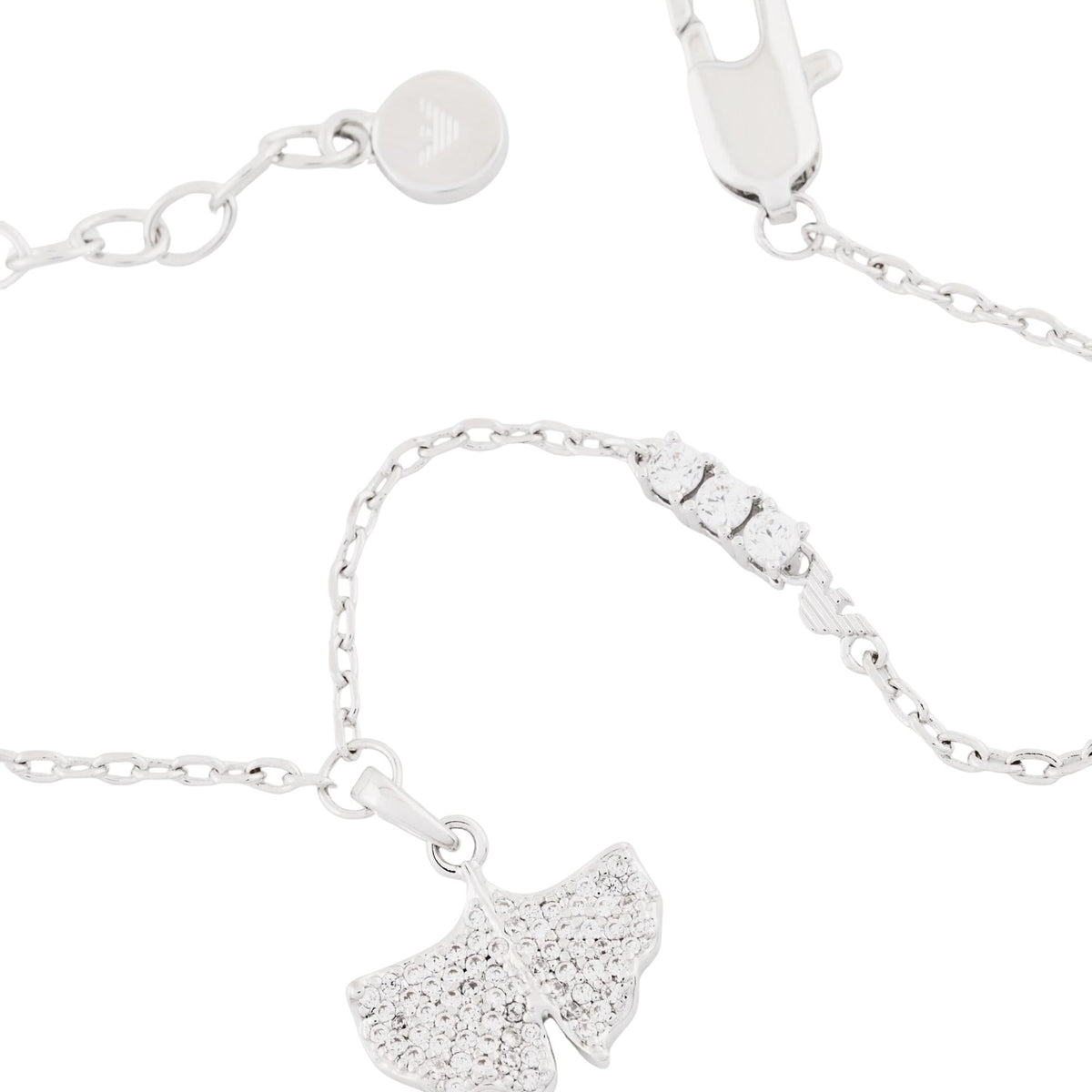 Emporio Armani Sentimental 160mm Silver Brass Ladies Pendant Bracelet EGS3412040