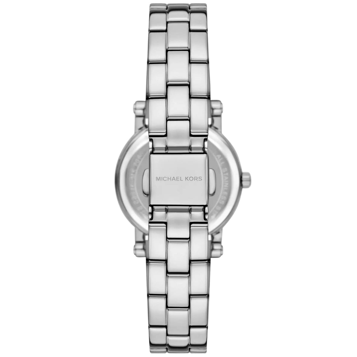 Michael Kors Corey 28mm Pink Dial Steel Ladies Quartz Watch MK7667