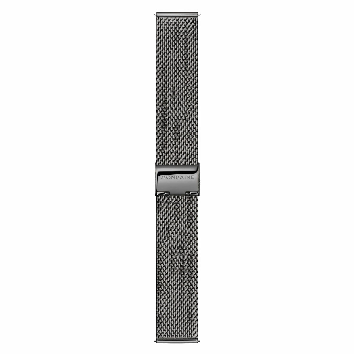Mondaine Doppio 41mm Skeleton Black Dial Steel Mens Solar Watch MLE.41921.SM