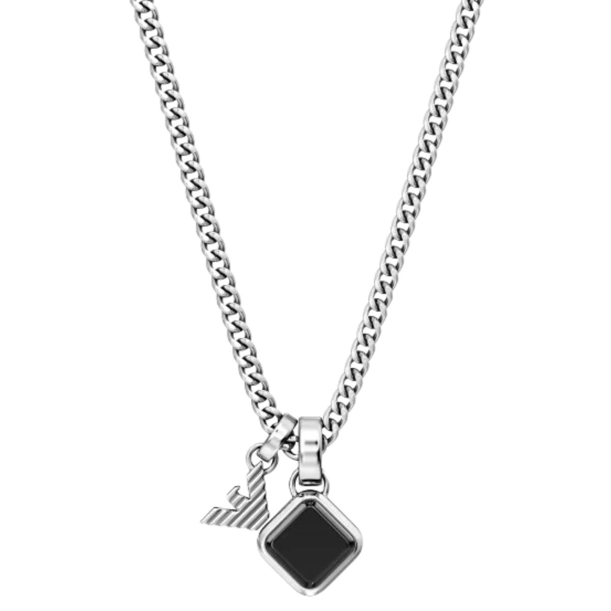 Emporio Armani Eagle Logo 500mm Steel Mens Necklace EGS3387040