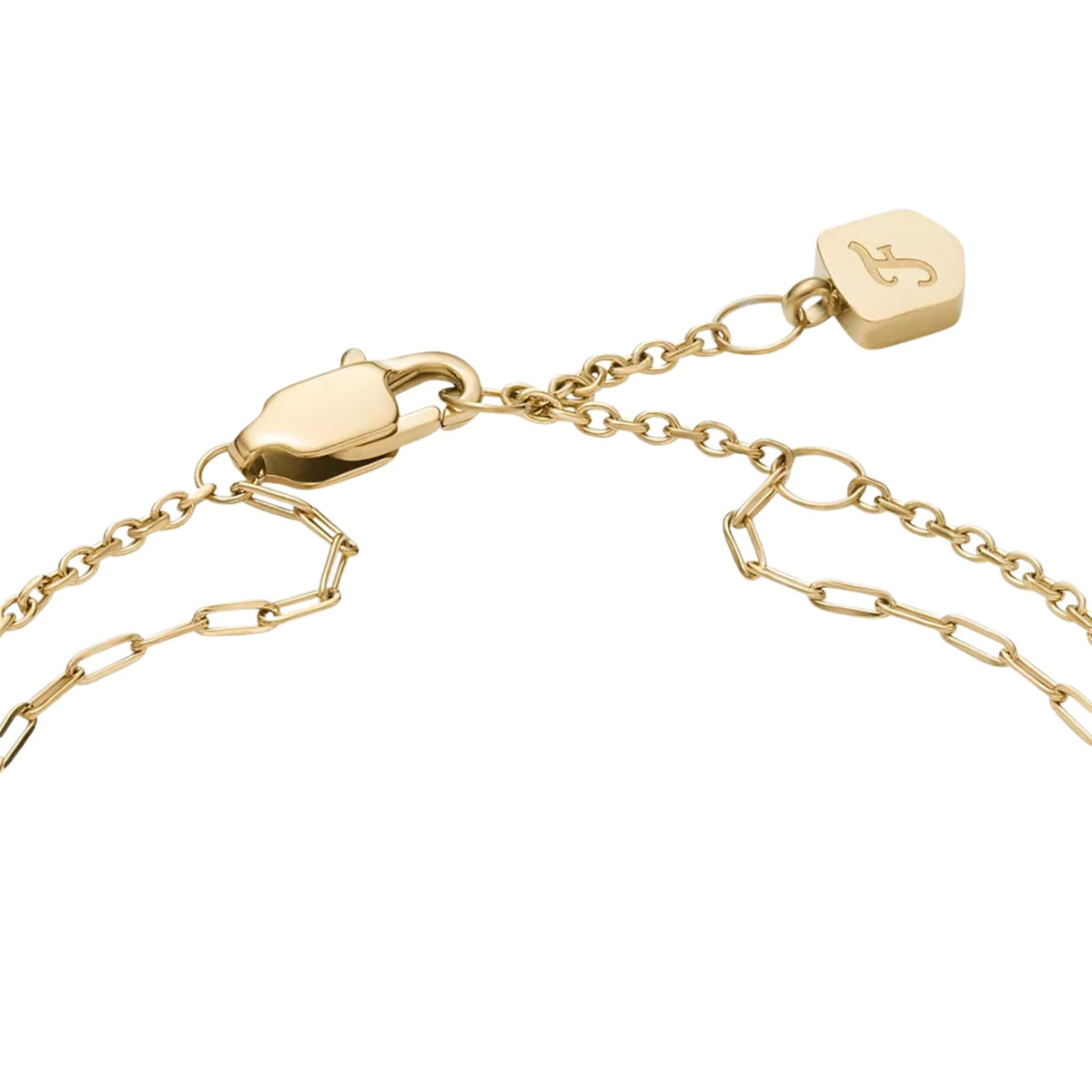 Fossil Ellis Shaky 165mm Glitz Gold Steel Ladies Bracelet JF04895710