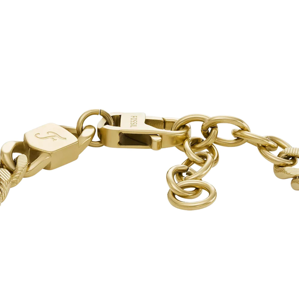 Fossil Harlow Linear 165mm Gold Steel Ladies Bracelet JF04698710