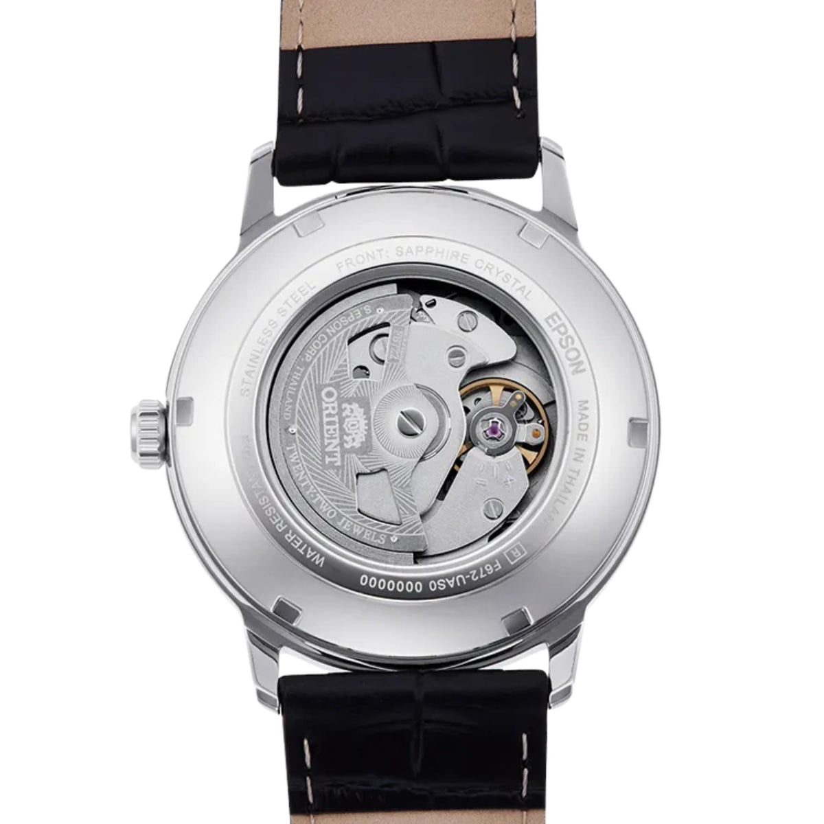 Orient Symphony 41mm Blue Dial Leather Mens Automatic Watch RA-AC0F11L30B
