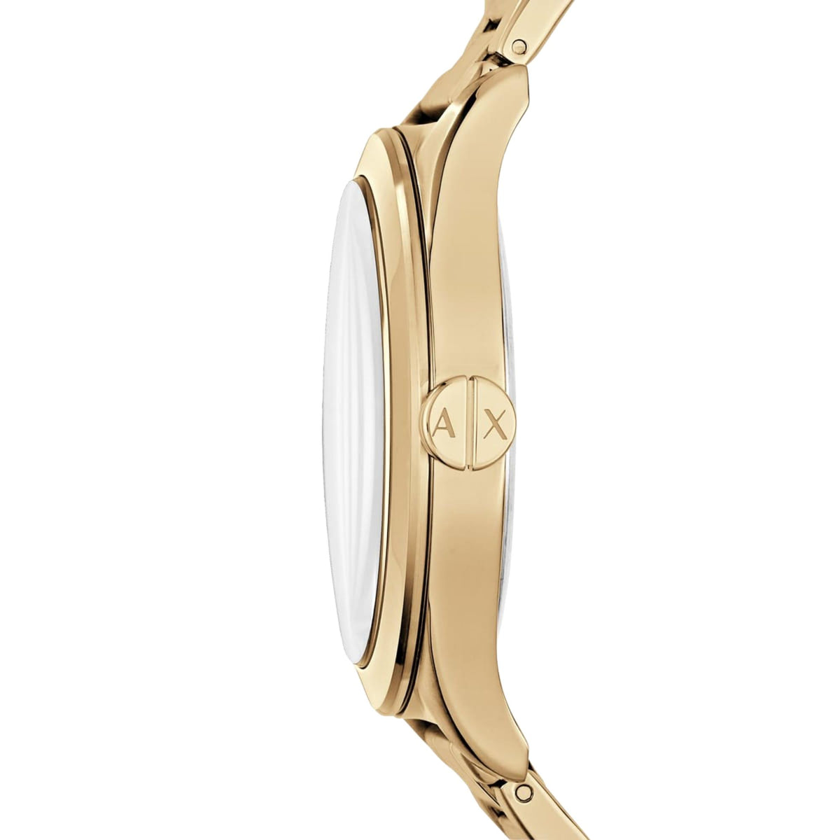 Armani Exchange Nico 44mm Gold Dial Yellow Gold-Tone Steel Mens Quartz Watch AX2321
