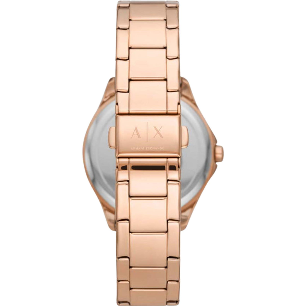 Armani Exchange Hampton 36mm Rose Gold Dial Rose Gold-Tone Steel Ladies Quartz Watch AX5264