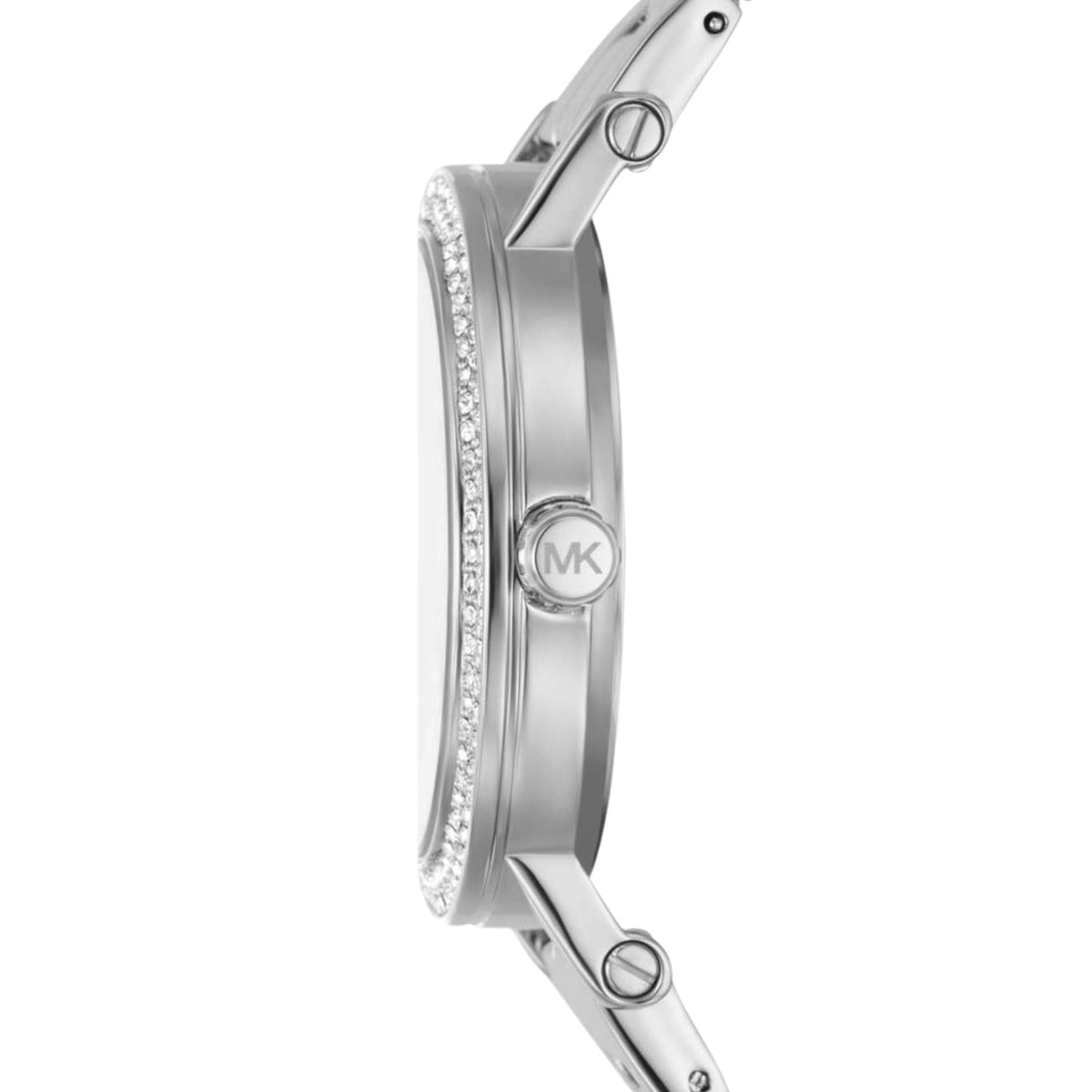 Michael Kors Corey 38mm Silver Dial Steel Ladies Quartz Watch MK7549