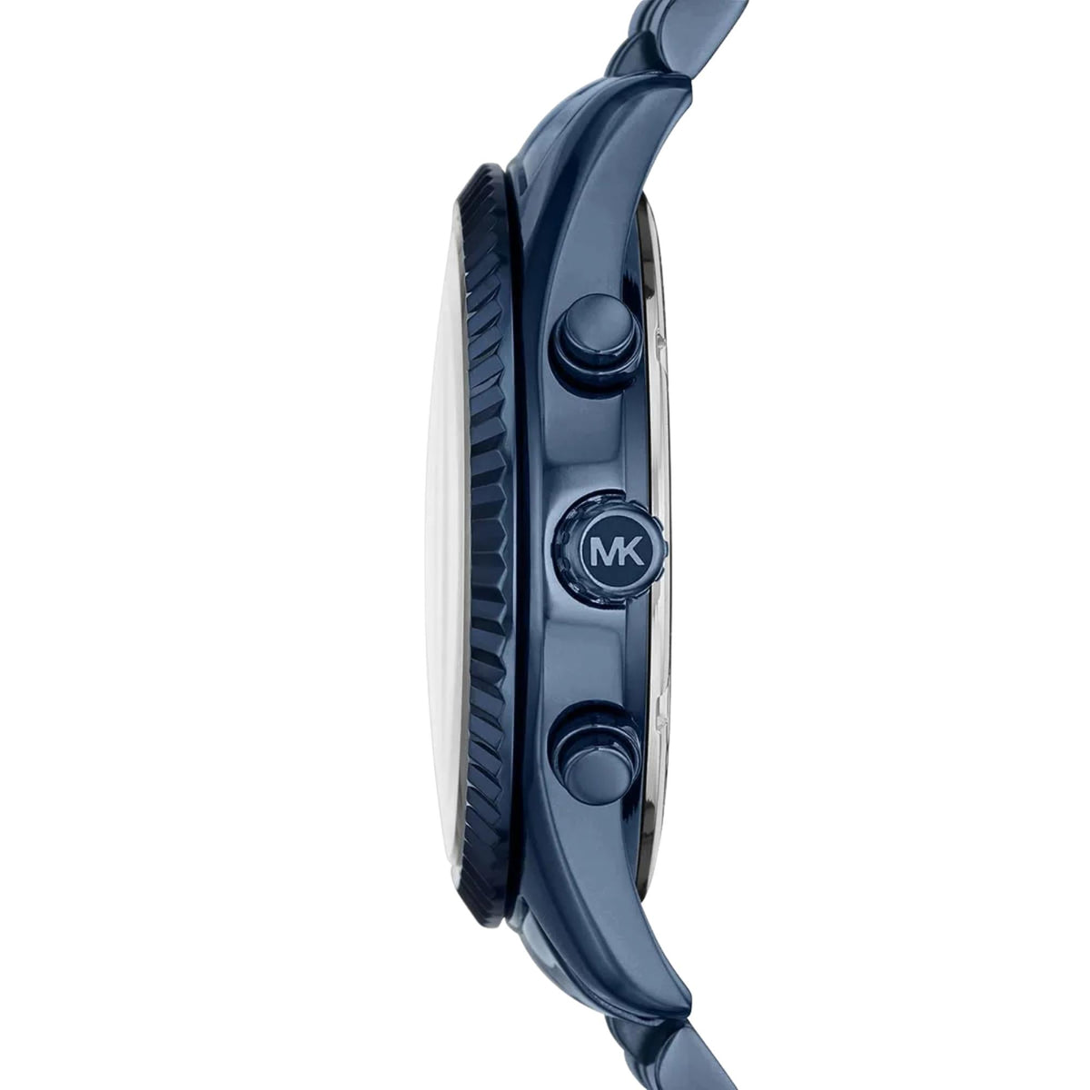 Michael Kors Lexington 45mm Chronograph Blue Dial Steel Mens Quartz Watch MK8480