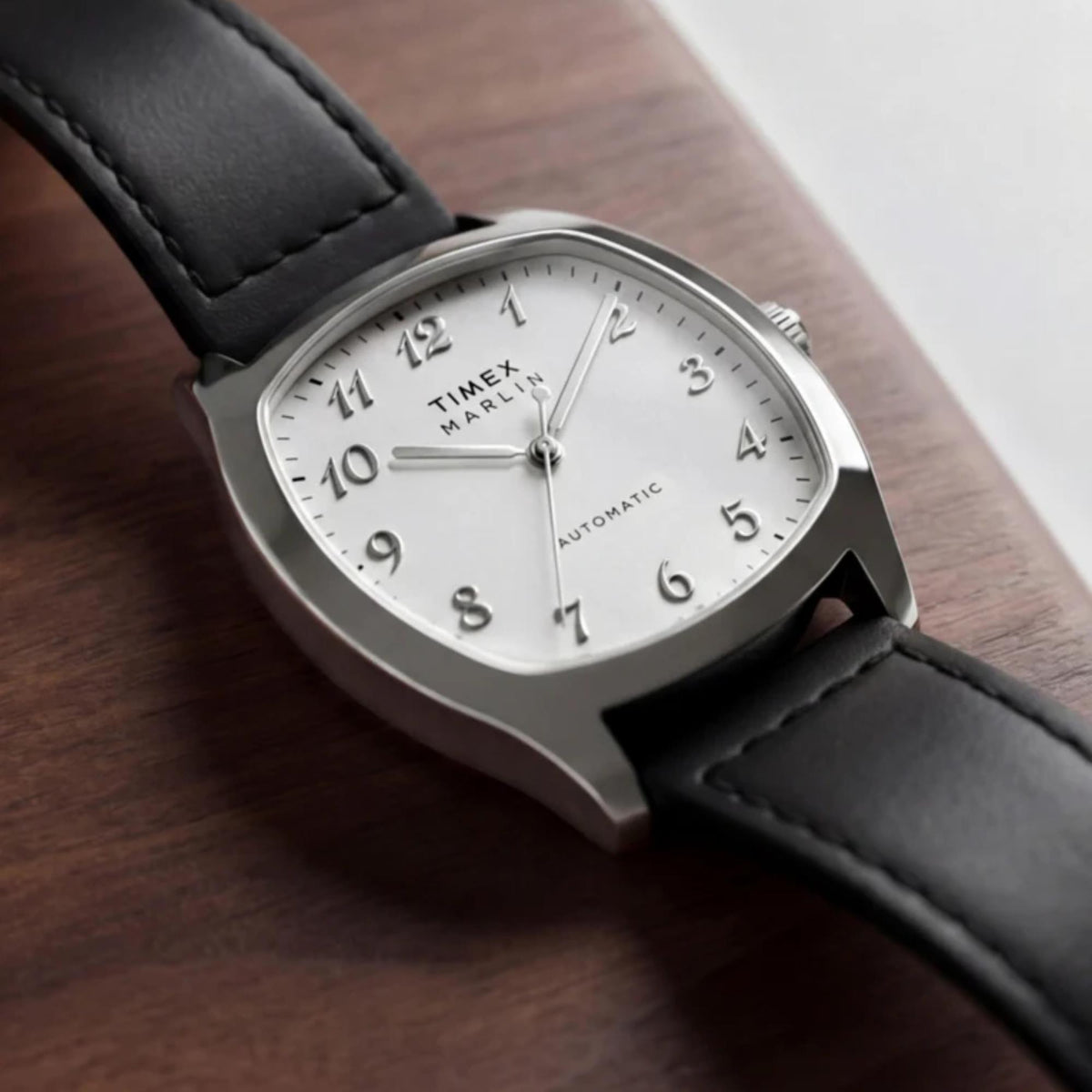 Timex Marlin Chatham 36mm White Dial Leather Mens Automatic Watch TW2Y84300