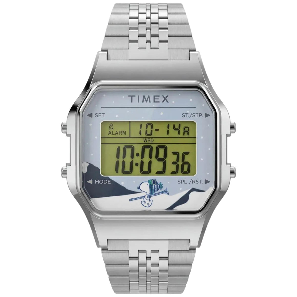 Timex Peanuts x T80 35mm Digital Steel Quartz Watch TW2Y76700