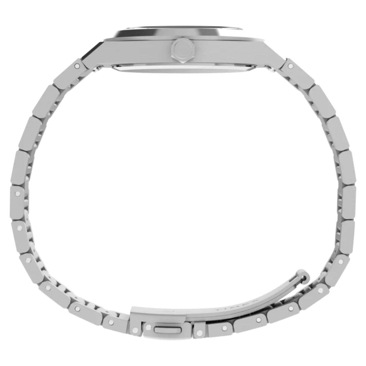 Timex Q Timex Marbella 34mm Silver Dial Steel Ladies Quartz Watch TW2Y81800