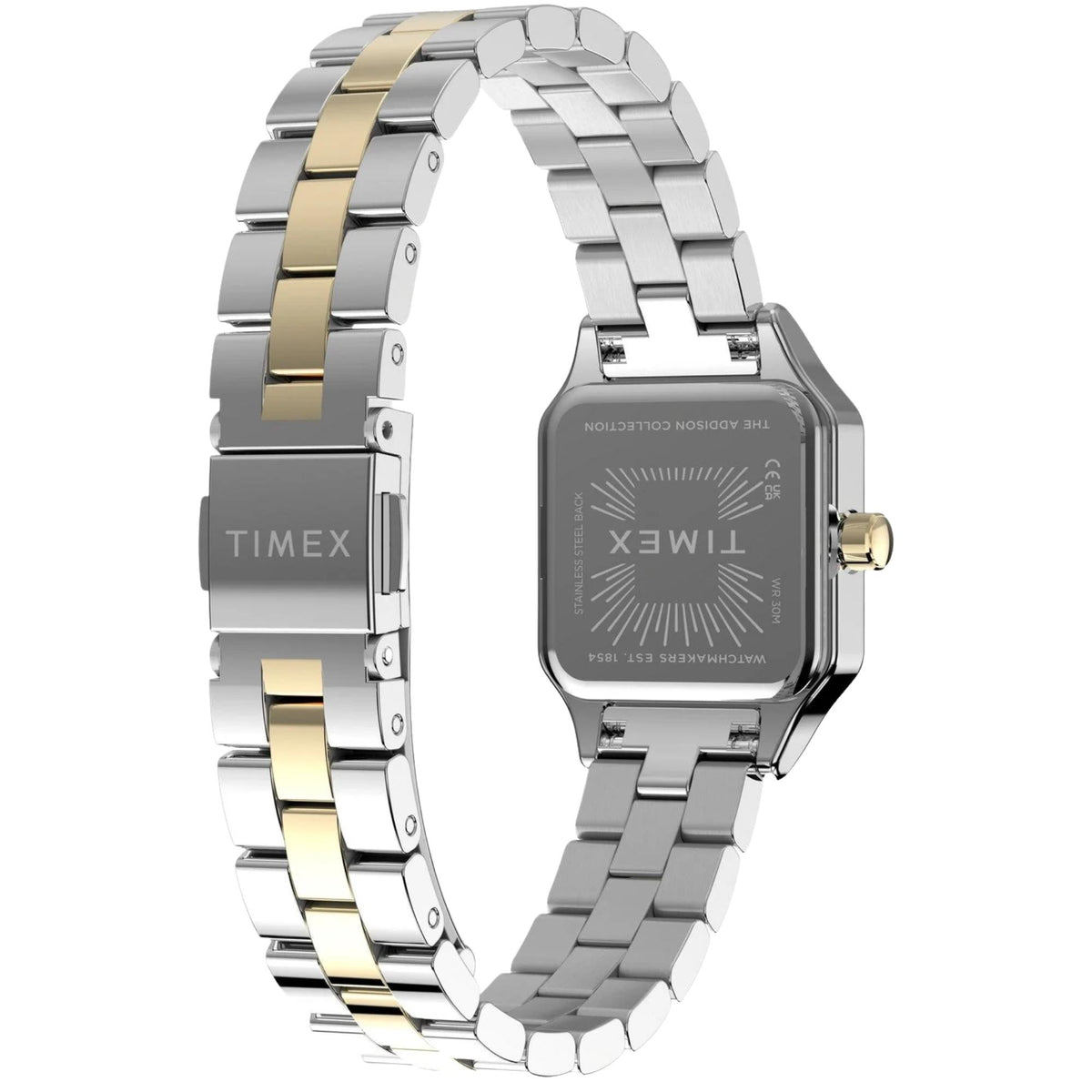Timex Trend Addison 23mm Silver Dial Two-Tone Steel Ladies Quartz Watch TW2Y90400