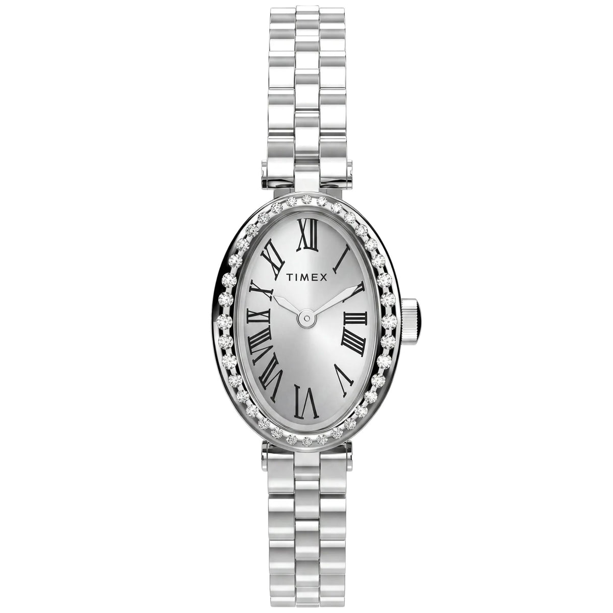 Timex Trend Cavatina 19mm Silver Dial Steel Ladies Quartz Watch TW2Y90000