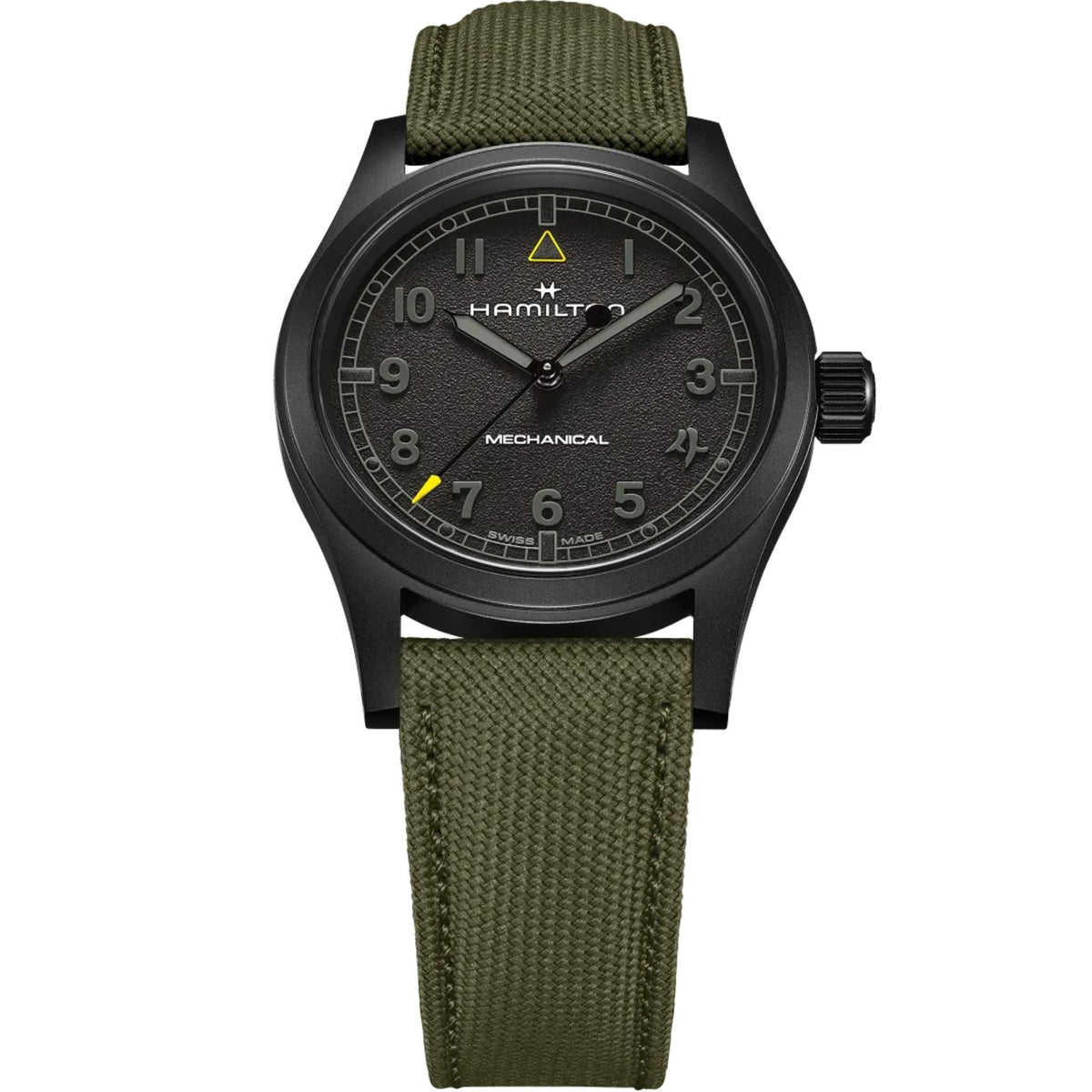 Hamilton Khaki Field 'Call of Duty Modern Warfare 4' 38mm Special Edition Black Dial Textile Mens Manual-Wind Watch H69469930