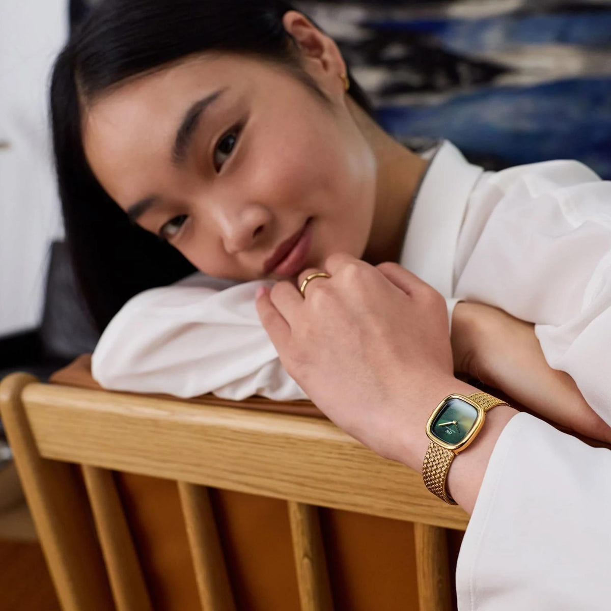 Daniel Wellington Margot 24mm Green Dial Yellow Gold-Tone Steel Ladies Quartz Watch DW00100967