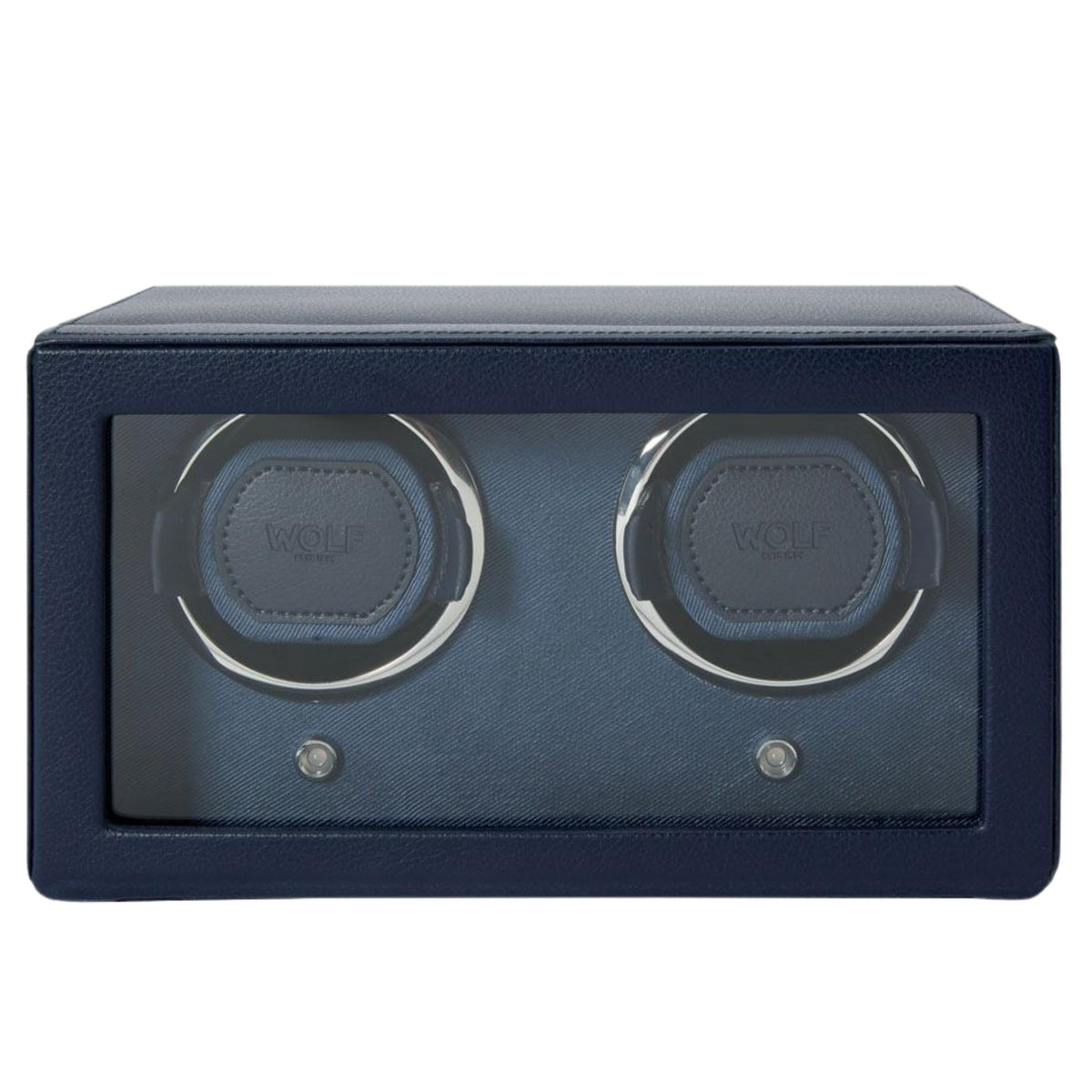 WOLF Cub Navy Double Watch Winder with Cover 461217