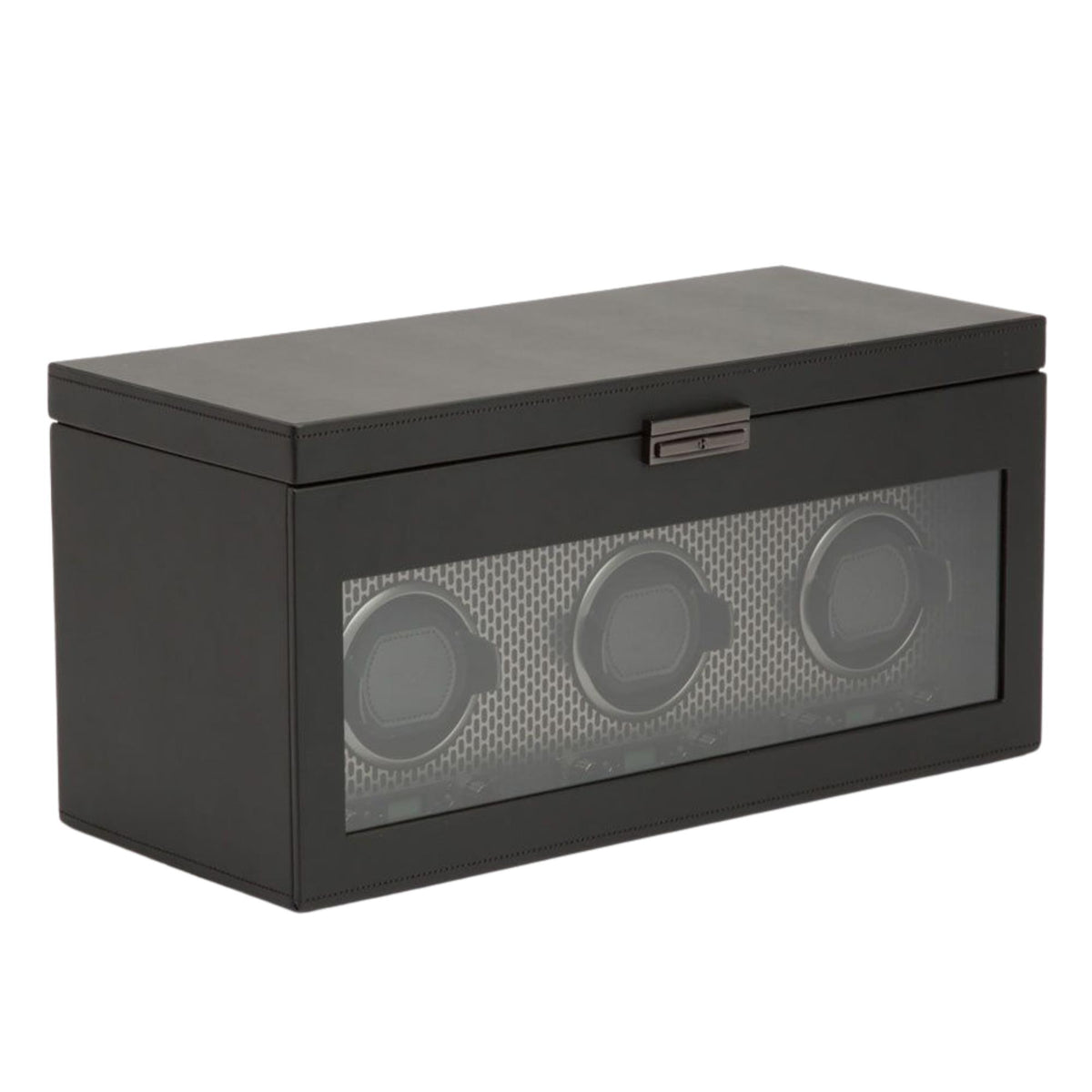 WOLF Axis Powder Coat Triple Watch Winder with Storage 469403