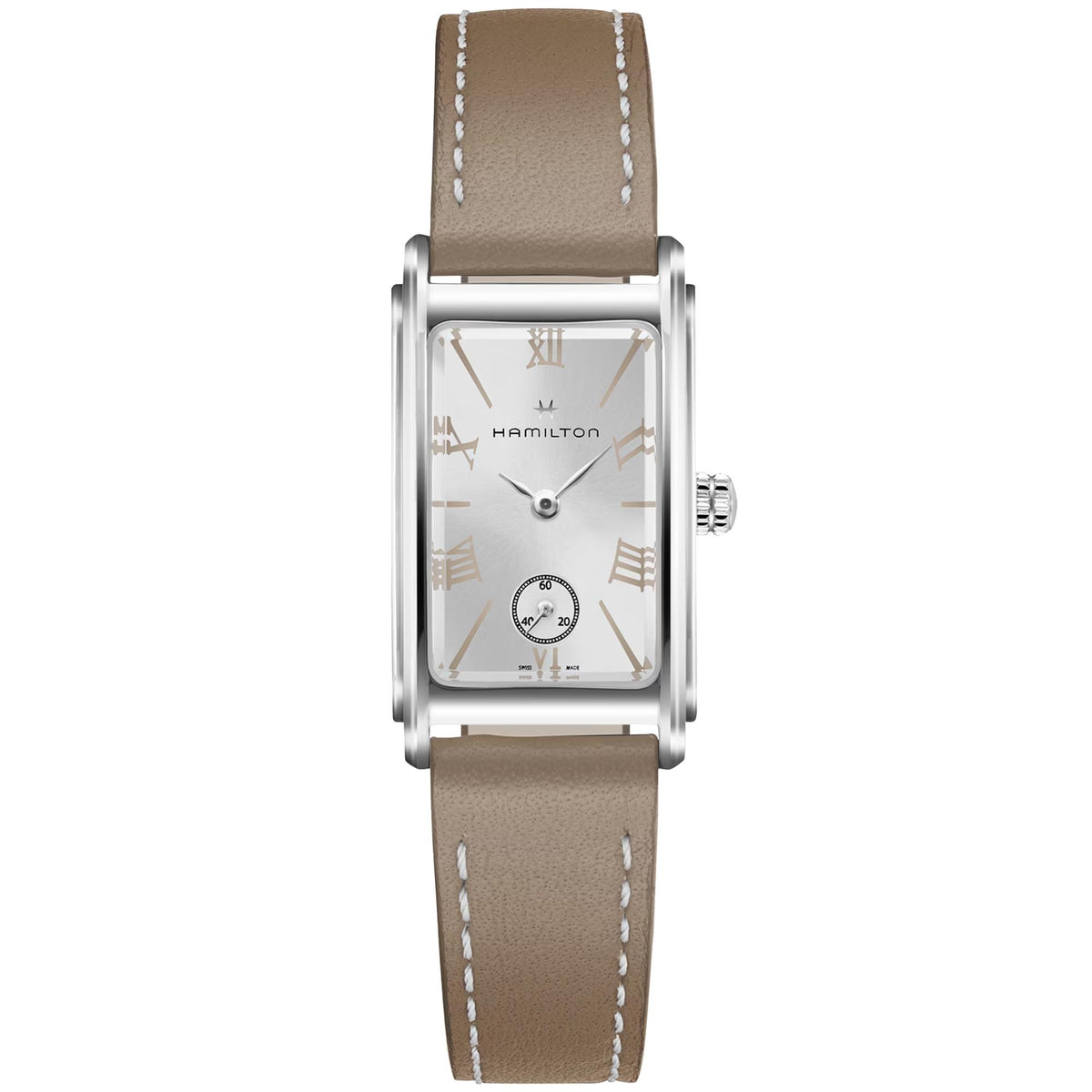 Hamilton American Classic Ardmore 19mm Silver Dial Leather Ladies Quartz Watch H11221514