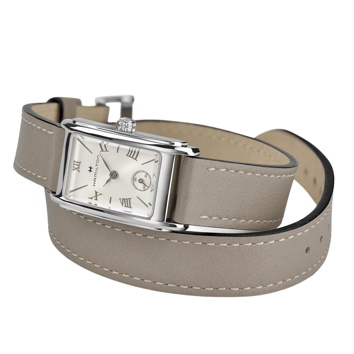 Hamilton American Classic Ardmore 19mm Silver Dial Leather Ladies Quartz Watch H11221914