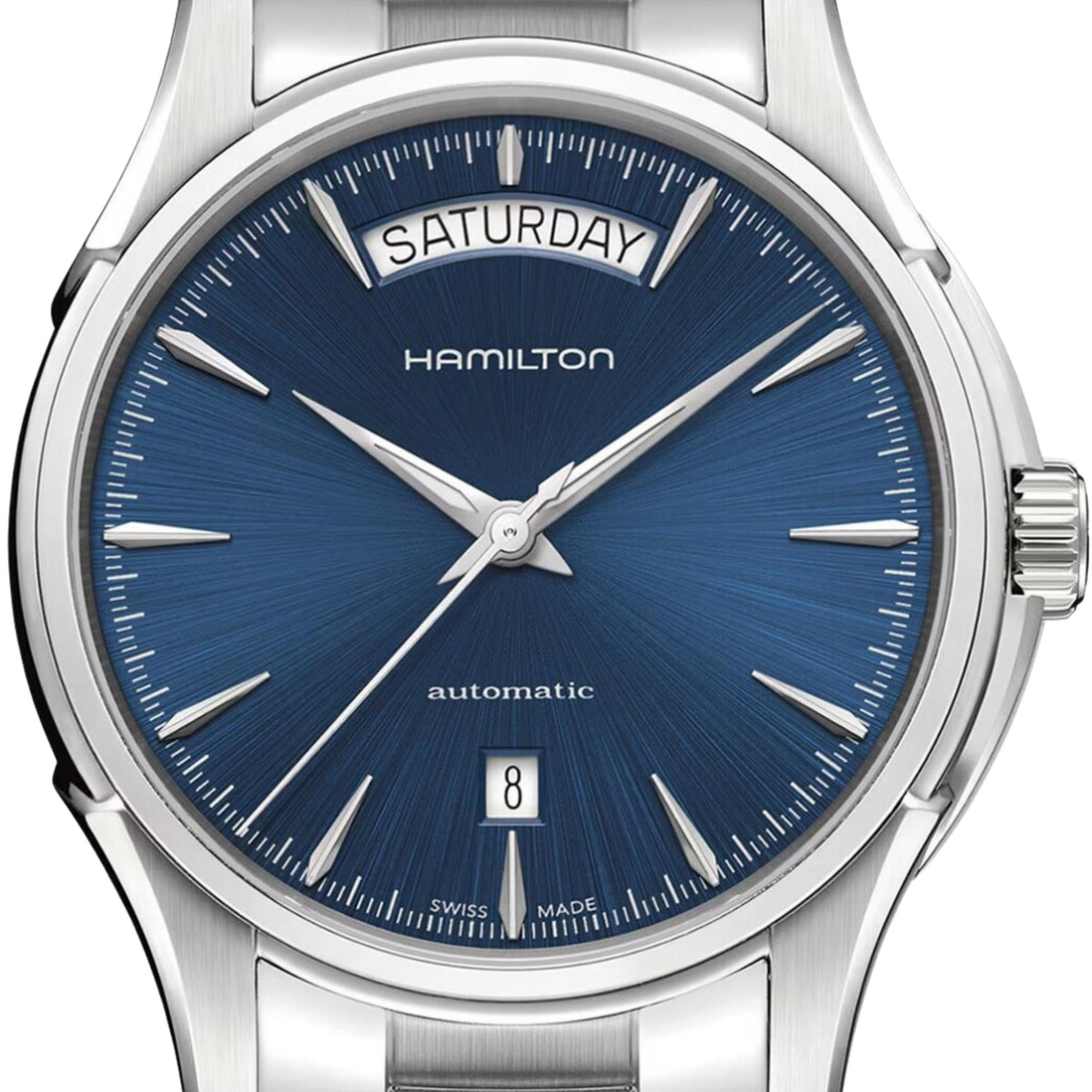 Hamilton Jazzmaster 40mm Blue Dial Steel Mens Automatic Watch H32505141