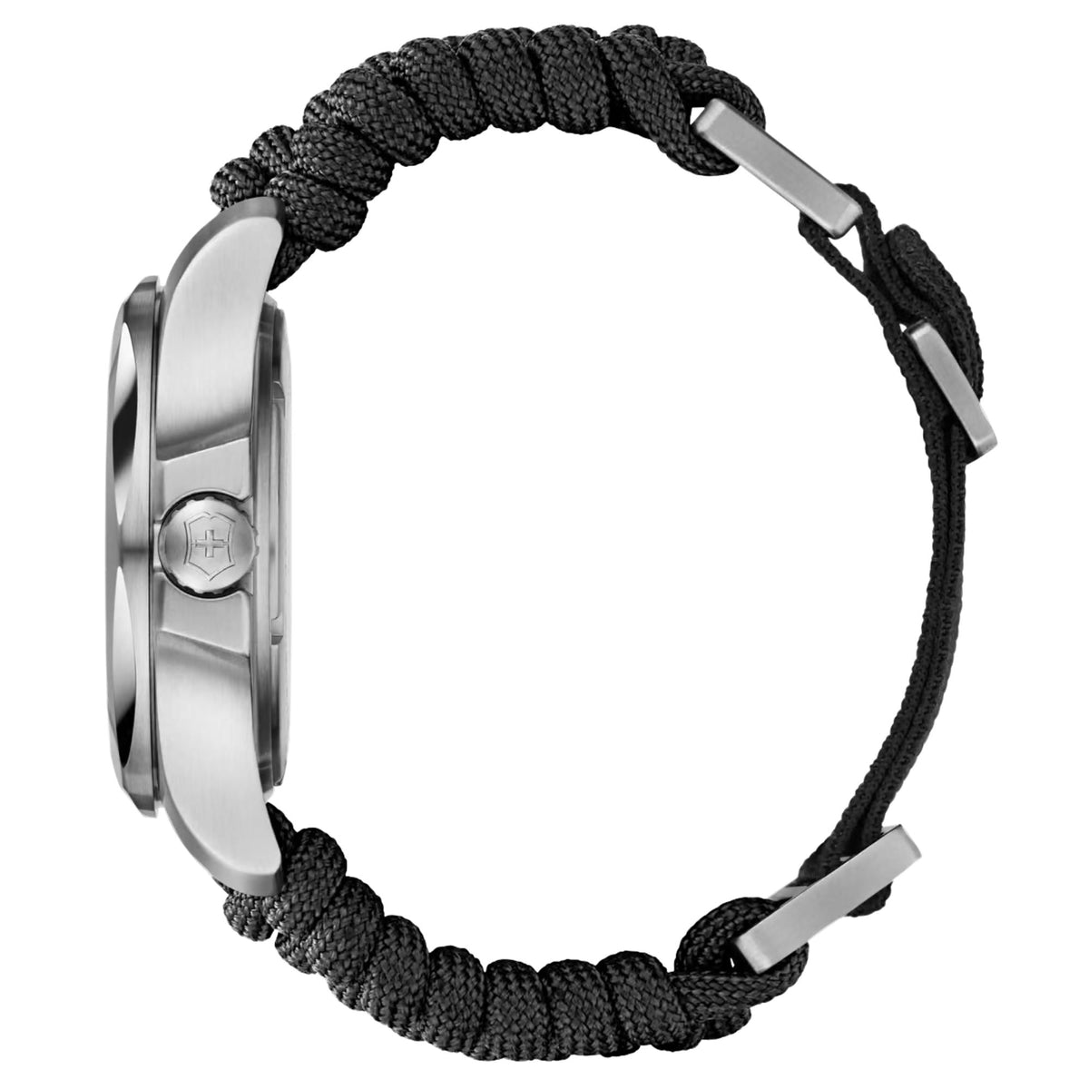 Victorinox I.N.O.X. 43mm Black Dial Paracord Mens Quartz Watch 241726