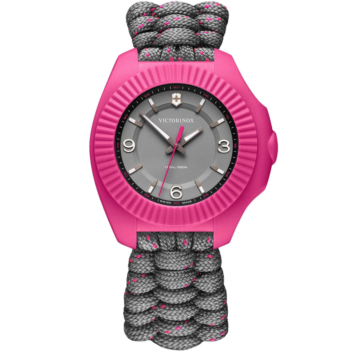 Victorinox I.N.O.X. V 37mm Grey Dial Paracord Ladies Quartz Watch 241920