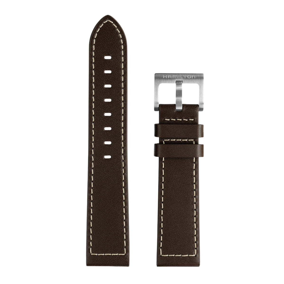 Hamilton Khaki Field 20mm Brown Leather Strap H690000156