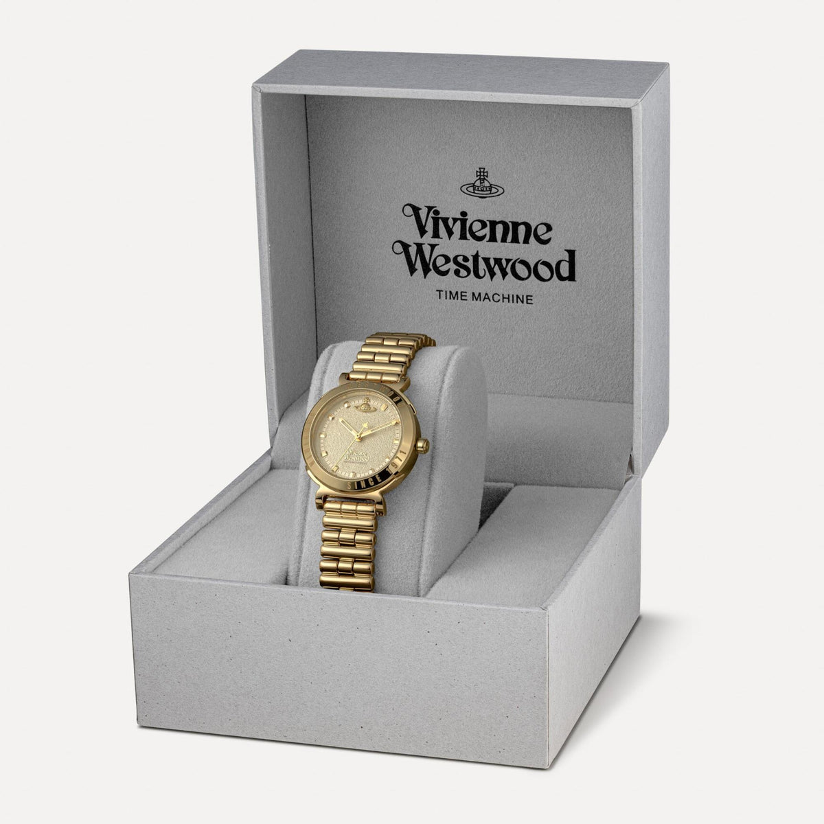 Vivienne Westwood The Chelsea 31mm Cream Dial Yellow Gold-Tone Steel Ladies Quartz Watch VV346LGYGD