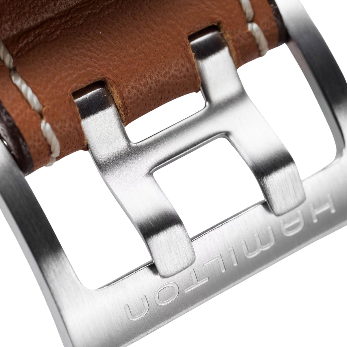 Hamilton Khaki Aviation 22mm Brown Leather Strap H690776103