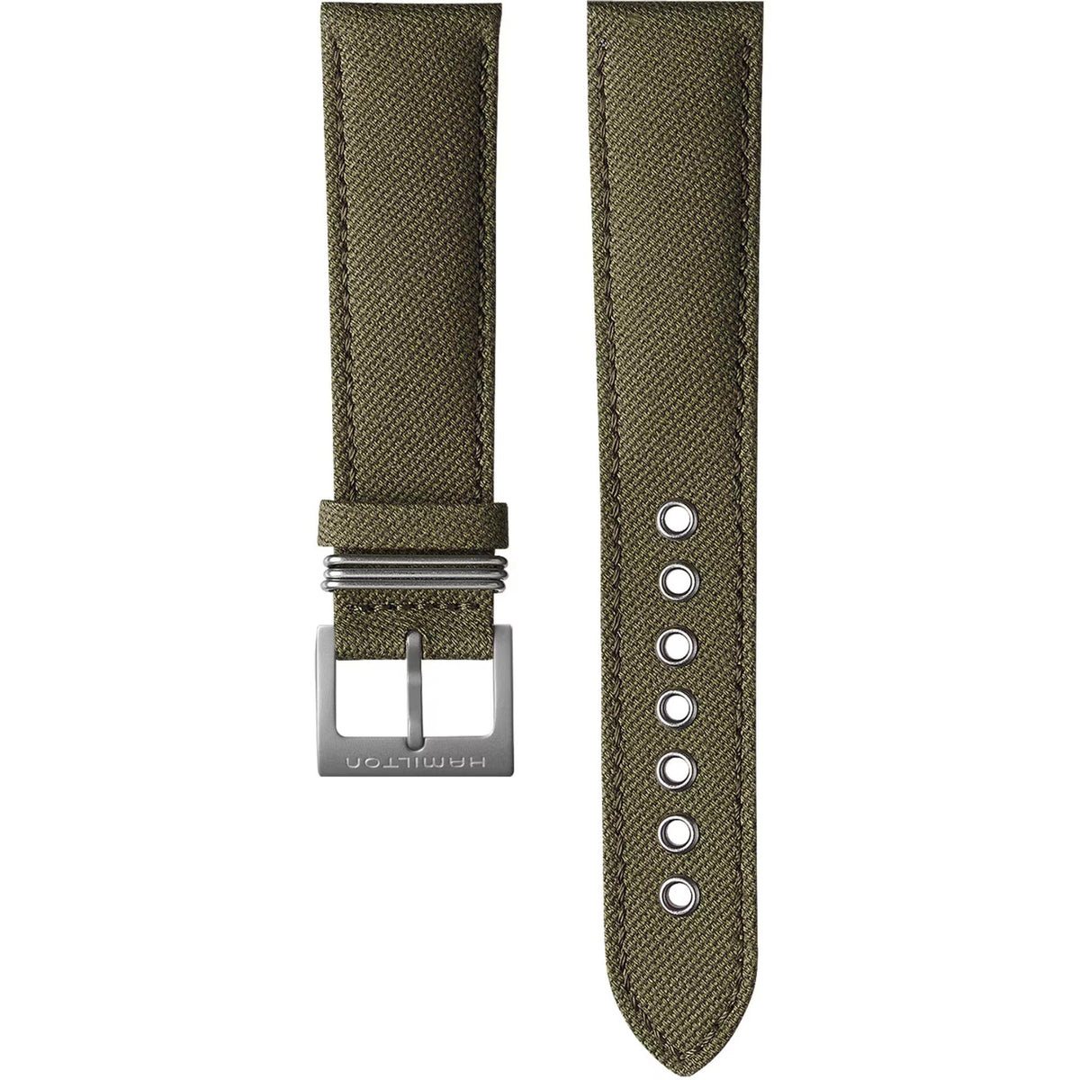Hamilton Khaki Field 20mm Green Textile Canvas Strap H694684102