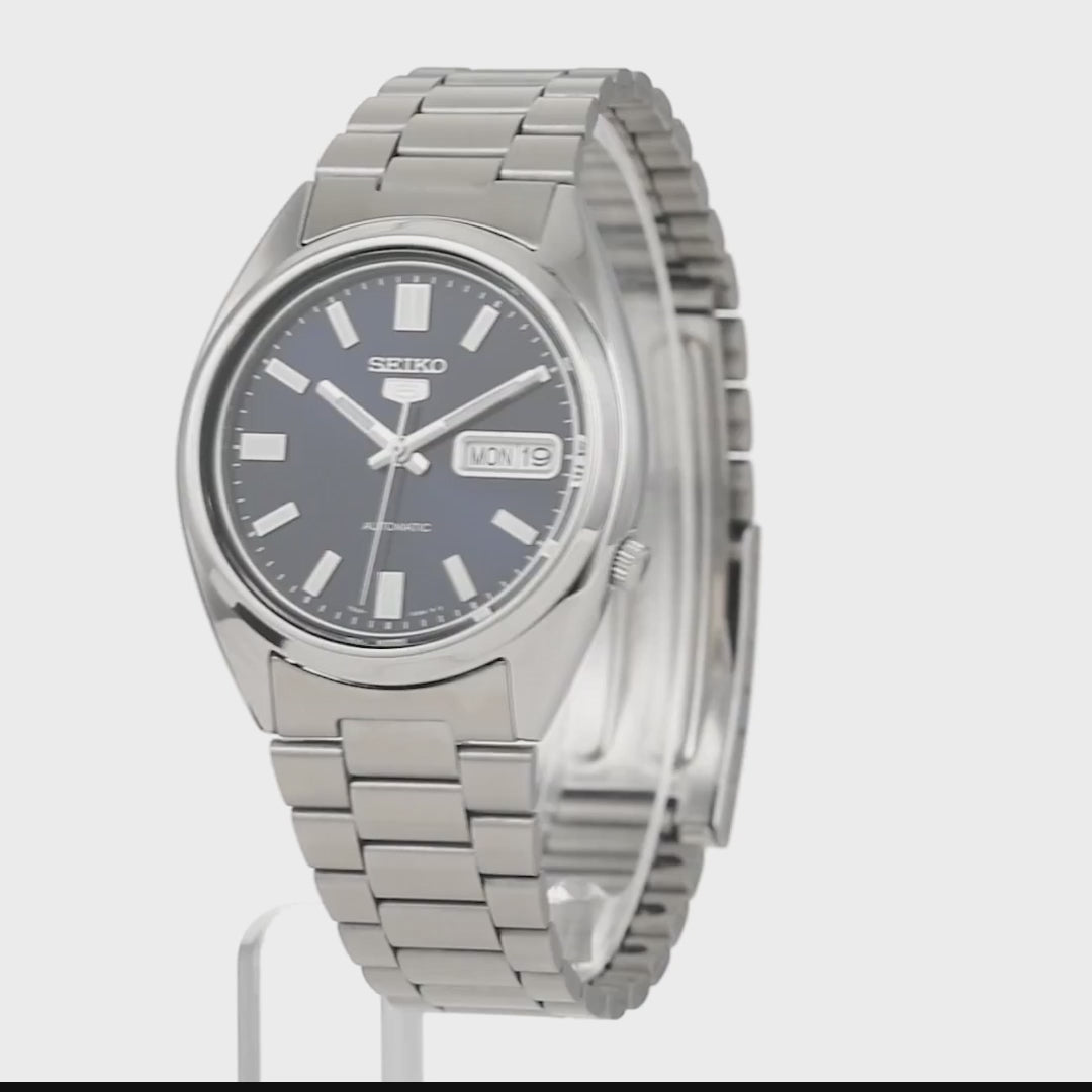 Seiko 5 Classic 38mm SNXS77K1 blue dial watch
