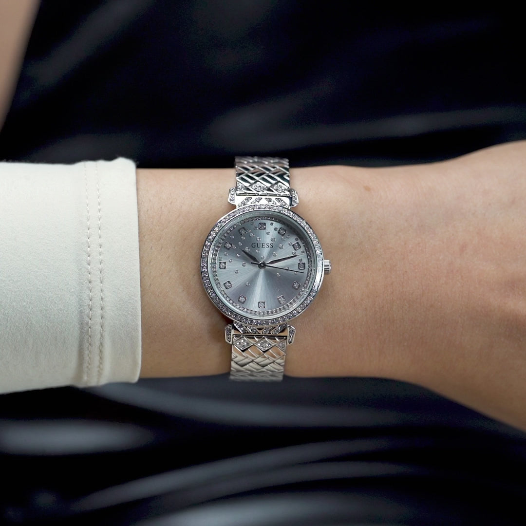 GUESS Enchantment Silver Dial Ladies Watch GW0763L1