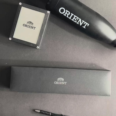 Unboxing video of Orient Bambino 40.5mm green dial leather mens automatic watch RA-AC0023E30B