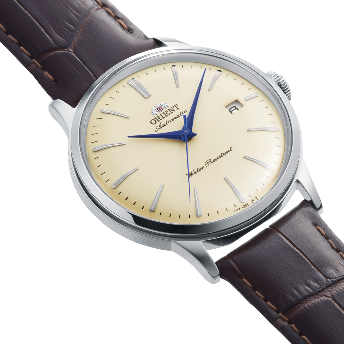 Orient Bambino RA-AC0033Y30B domed crystal and polished case profile
