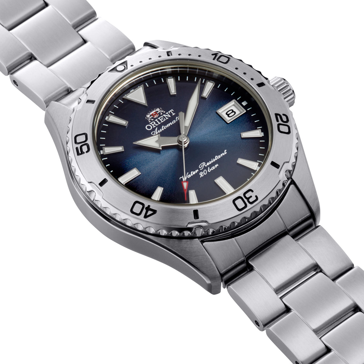 Orient Mako RA-AC0Q14L30B automatic dive watch side view