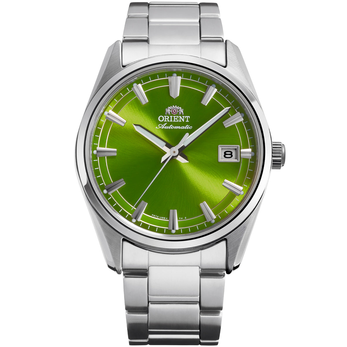 Orient Stretto Green Dial Limited Edition automatic watch RA-AC0R05E30B front view